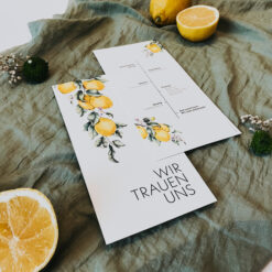 Trauungsheft „Sunny Lemon – Handillustriert“